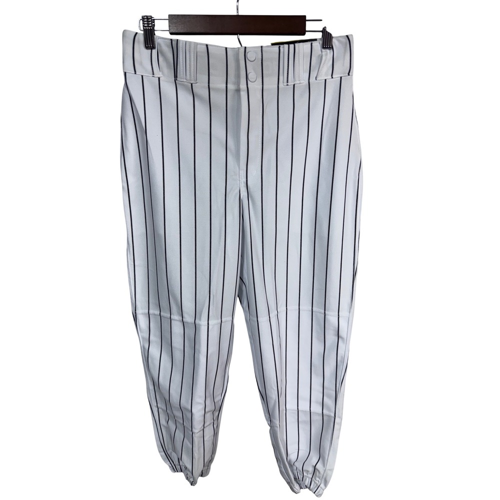 Champro Medium White Black Pinstripe‎ Baseball Pant Men's Athletic Sports